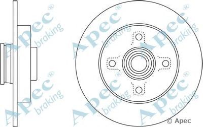 APEC BRAKING dsk2553 -  Тормозной диск